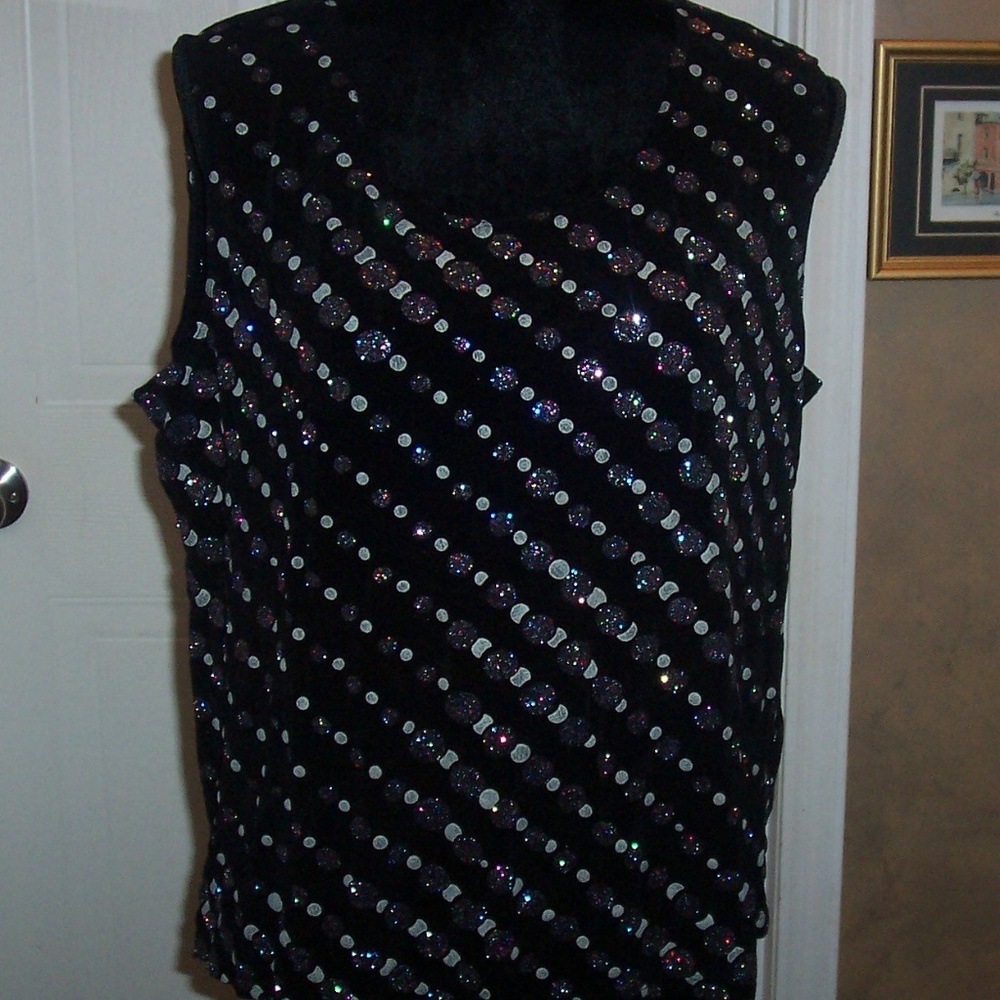 Citiknit  Sleeveless  Top Jewel Neck